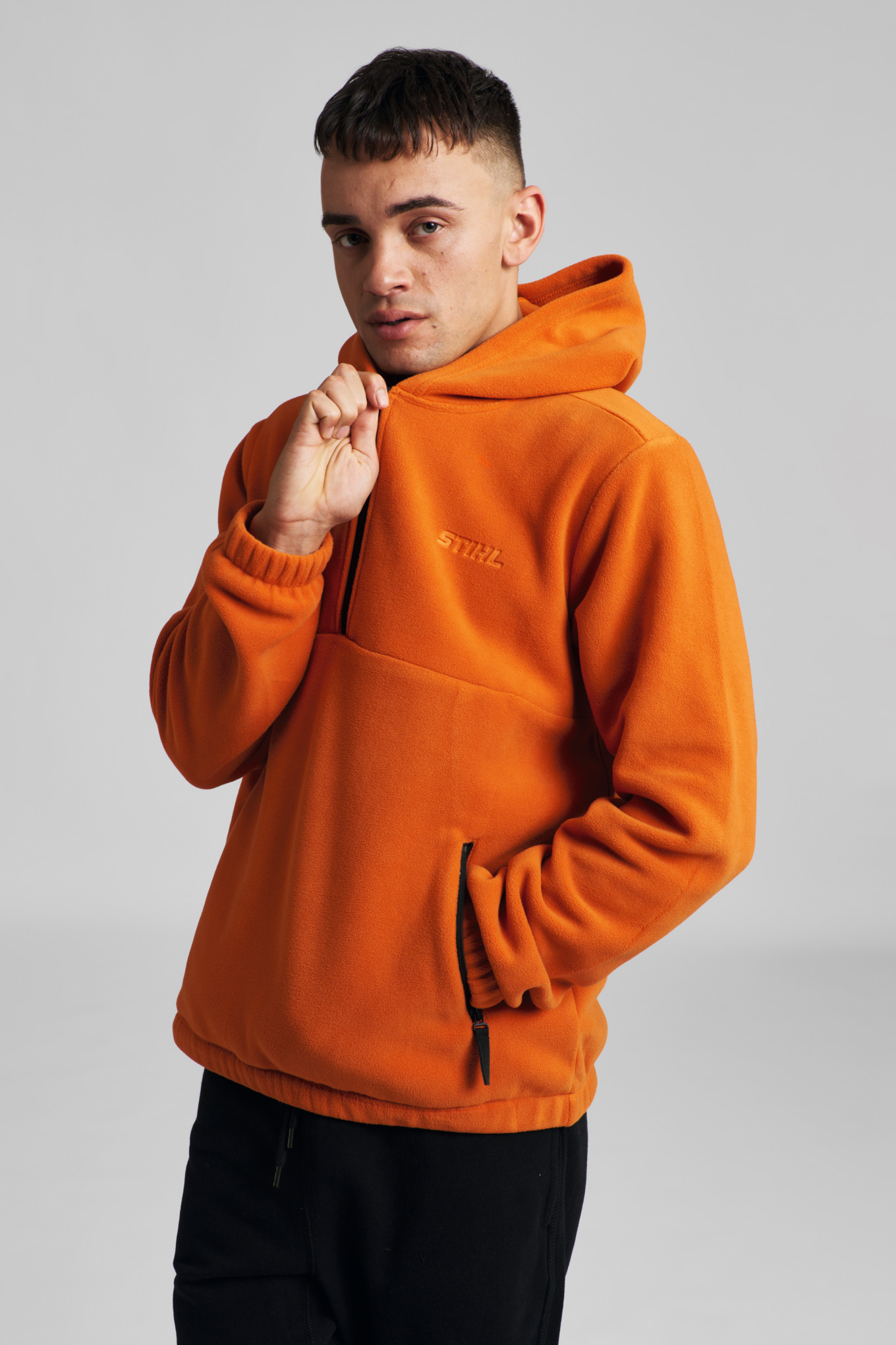 Hoodie FLEECE Orange