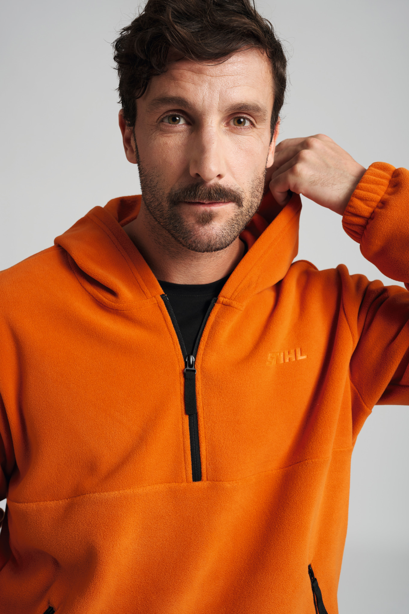 Hoodie FLEECE Orange