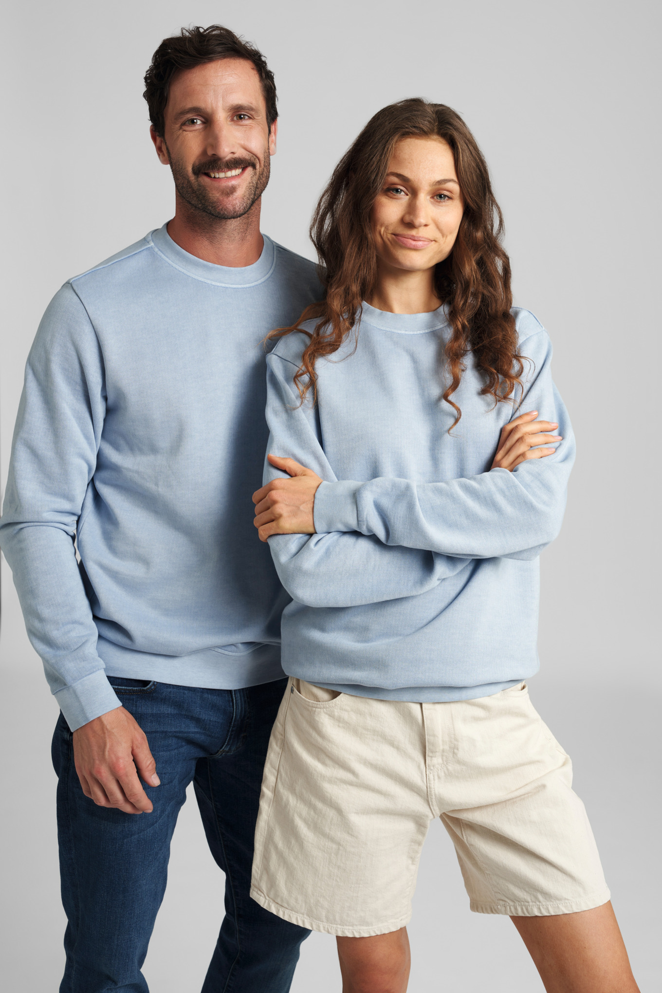 Sweatshirt GARMENT DYE Blau