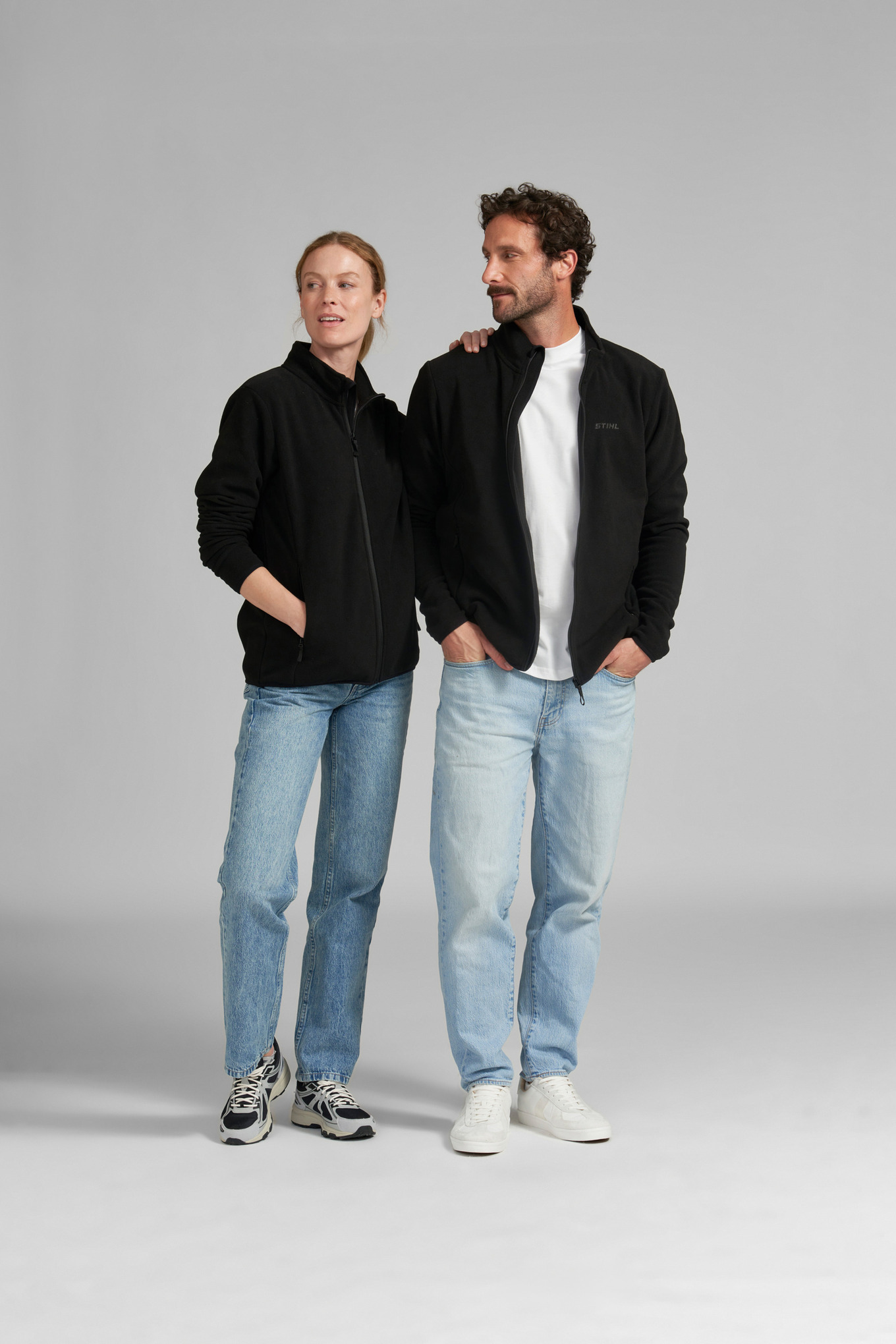 Fleecejacke CLASSIC BLACK
