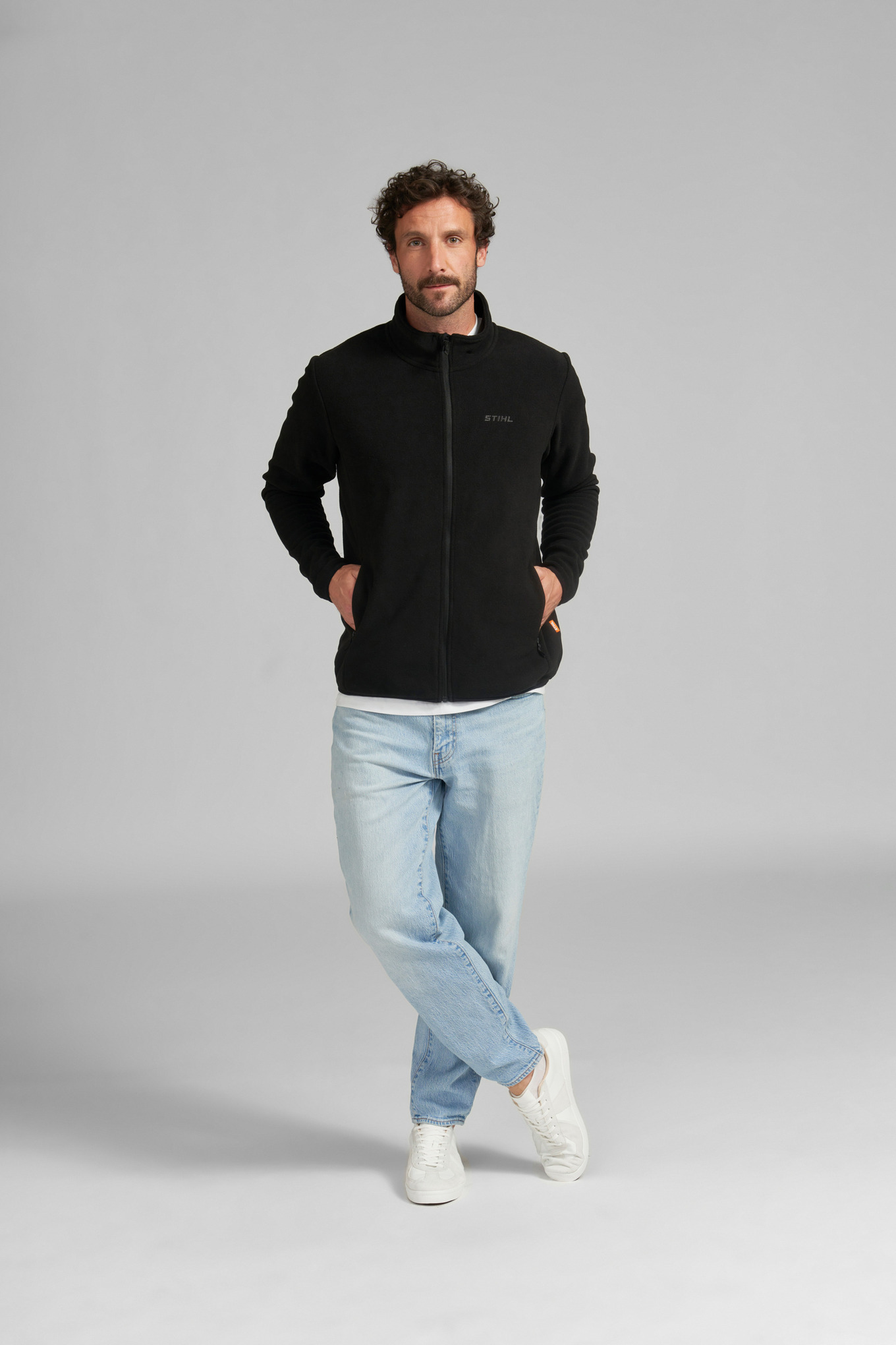 Fleecejacke CLASSIC BLACK