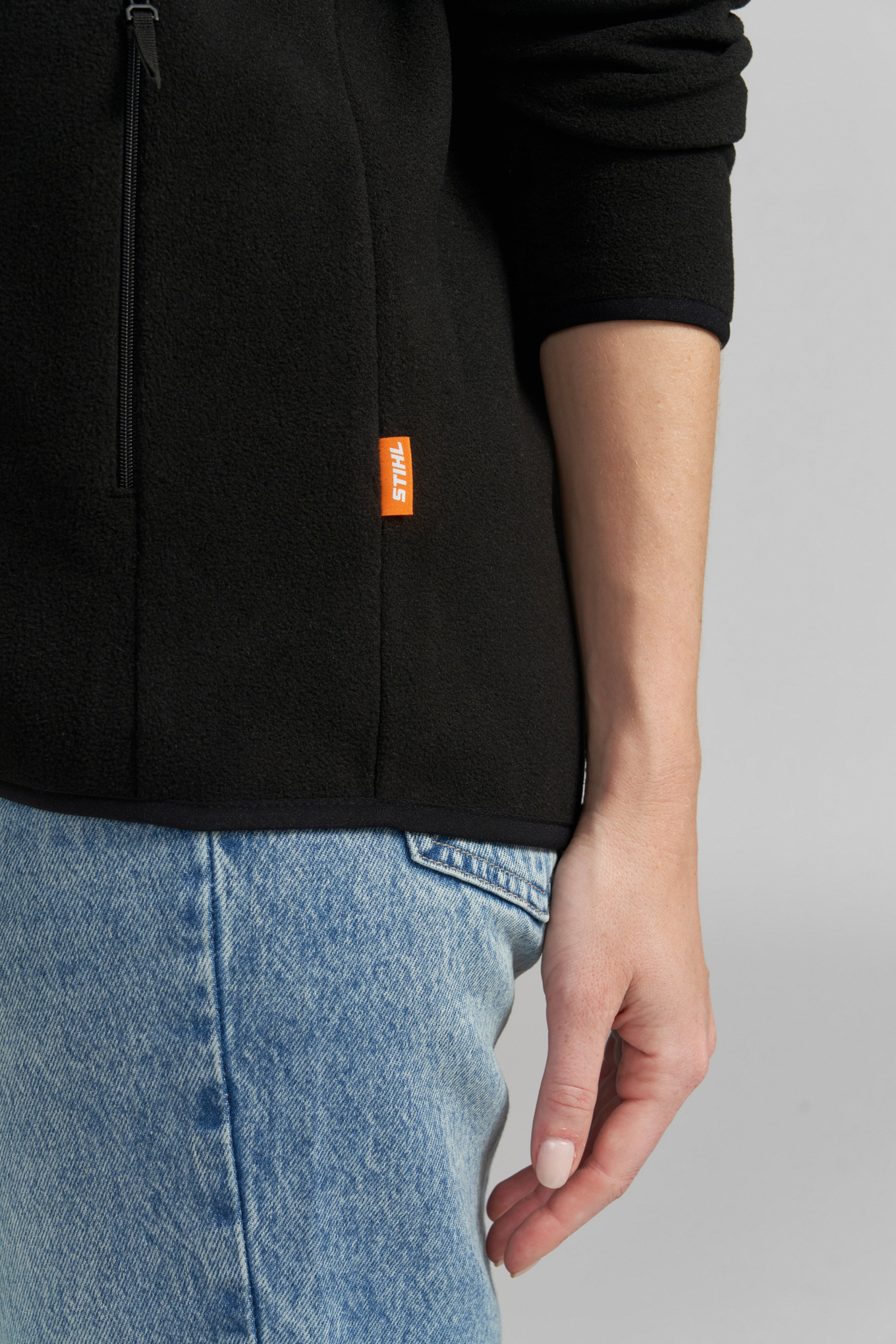 Fleecejacke CLASSIC BLACK