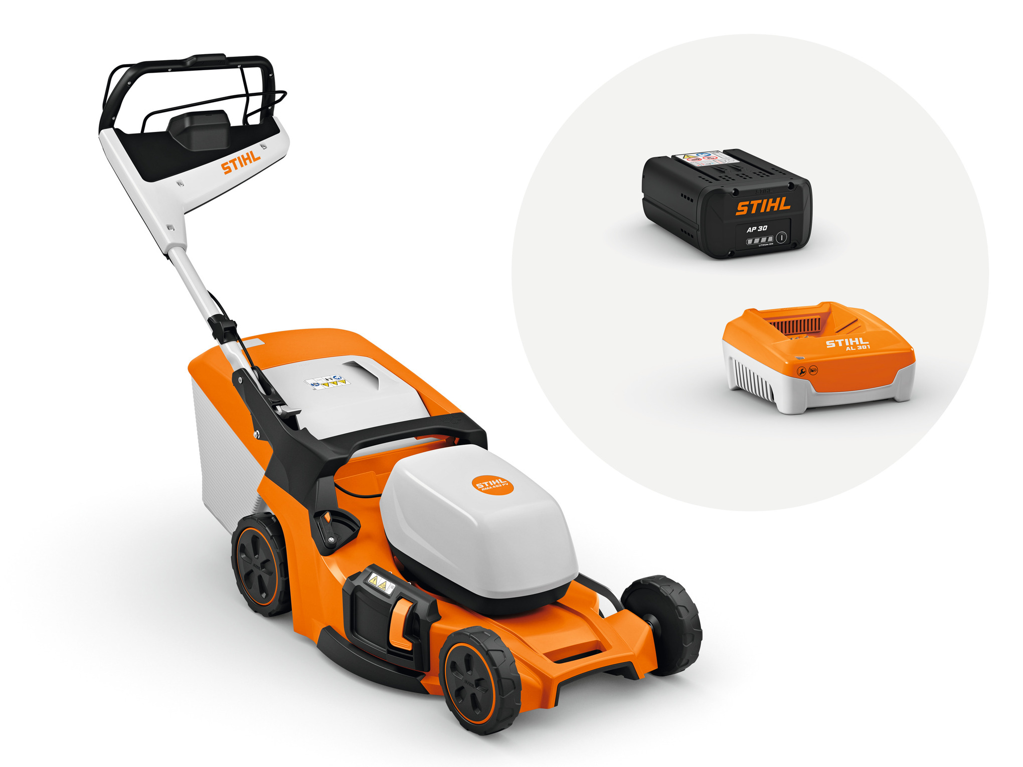 RMA 453 PV mit Akku AP 30 und Ladegerät AL 301