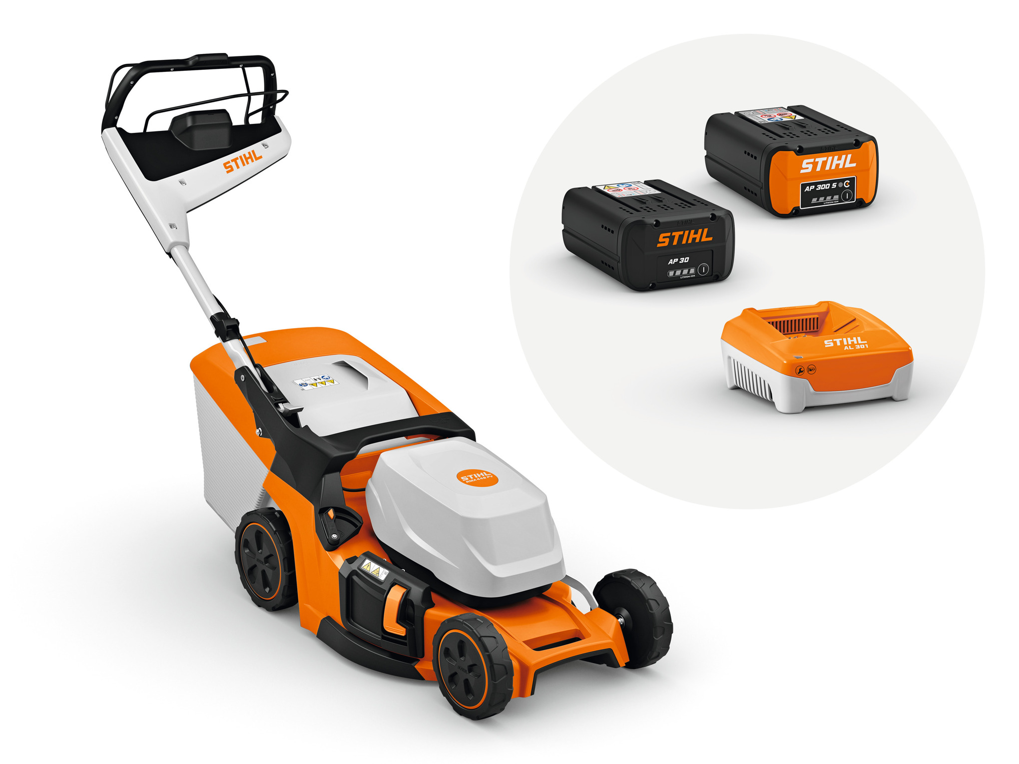 RMA 448 PV mit Akku AP 30, Akku AP 300 S und Ladegerät AL 301