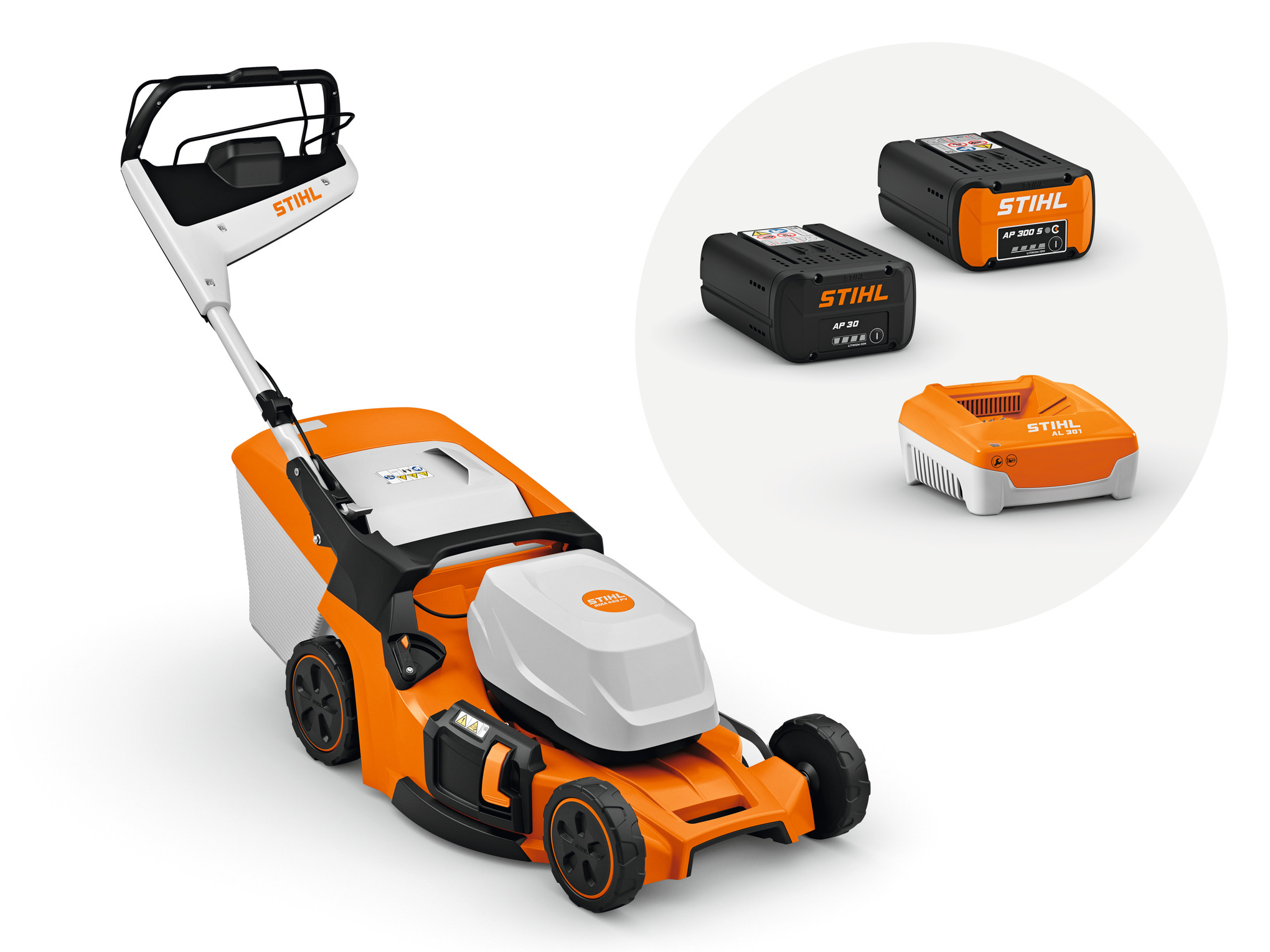 RMA 453 PV mit Akku AP 30, Akku AP 300 S und Ladegerät AL 301