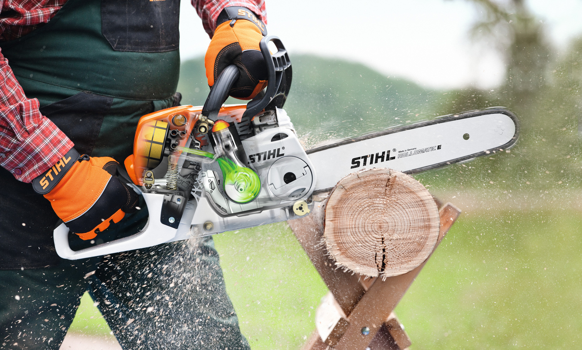 STIHL Benzin-Motorsägen MS 211, PM3, Schnittlänge 35cm