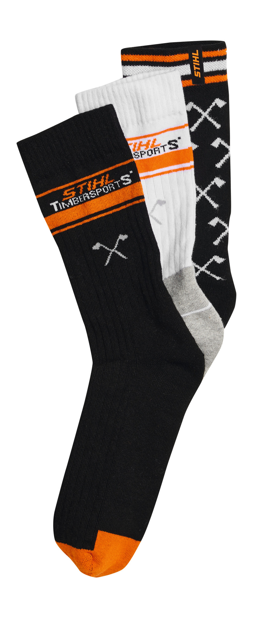 Socken 3er Set TIMBERSPORTS®  Schwarz / Weiß