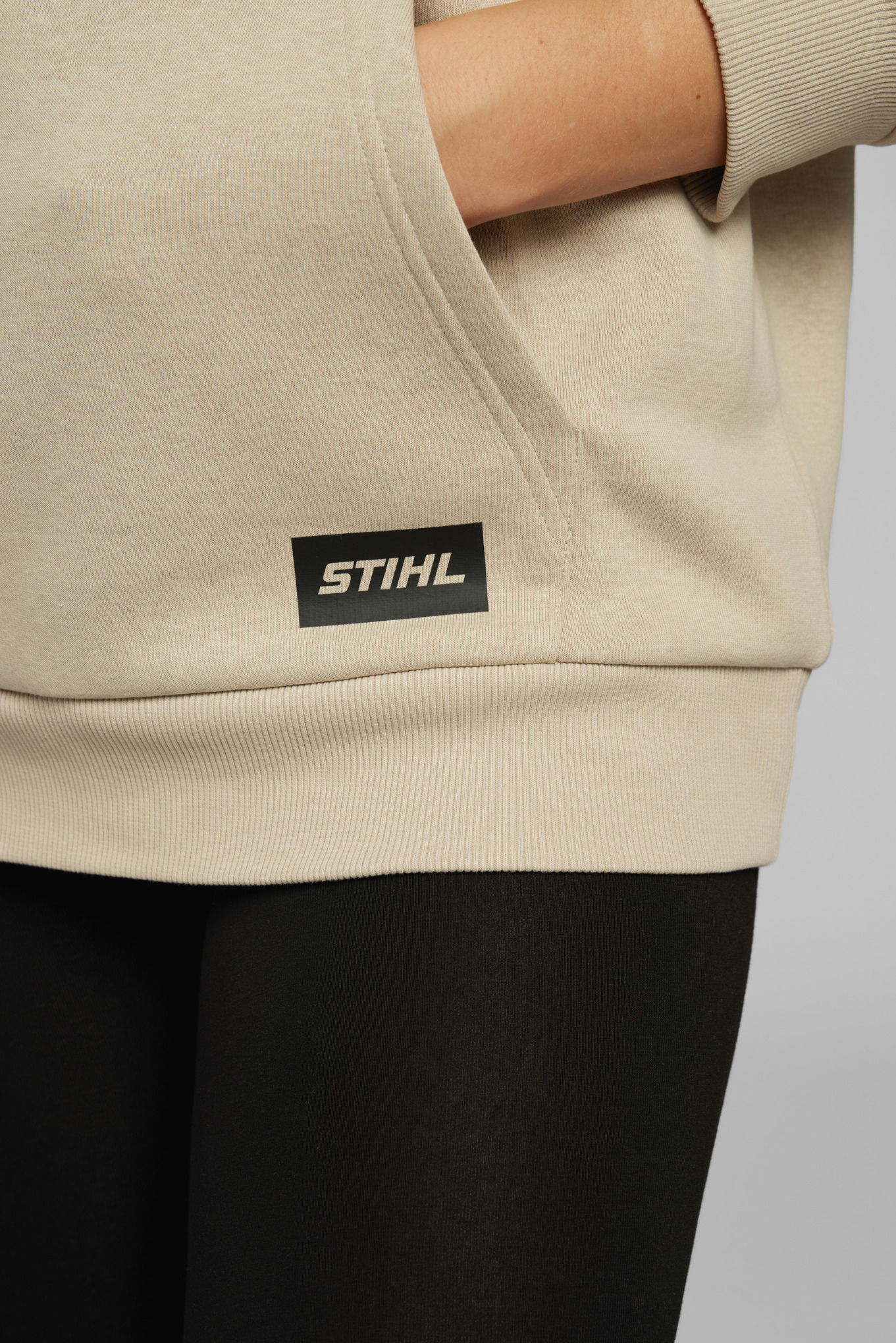 Hoodie LOGO SMALL Beige